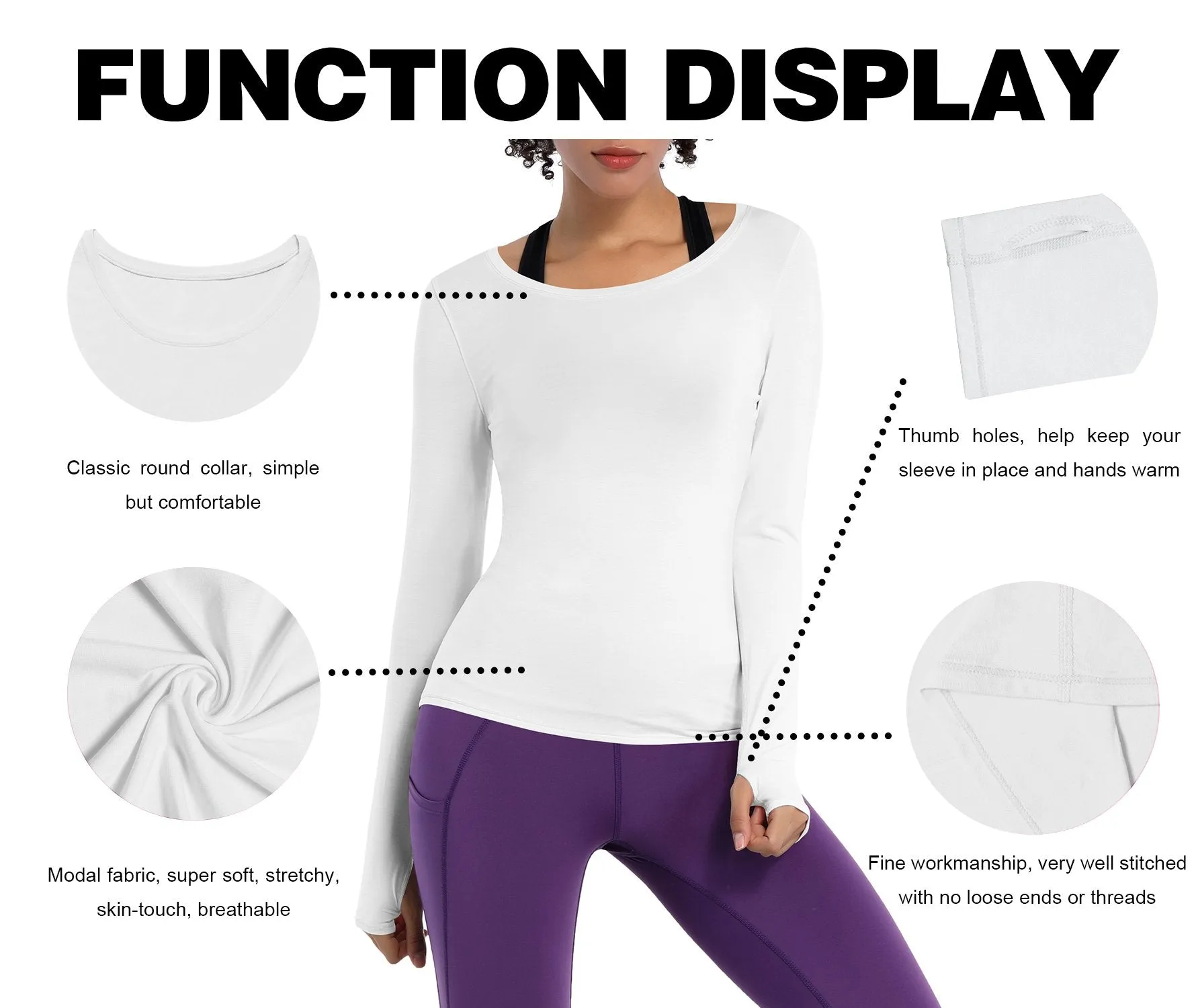 Athlete Long Sleeve Tops white ins_Biking