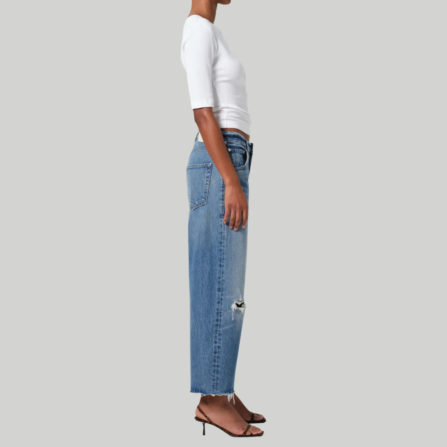 Ayla Raw Hem Crop (Solano)