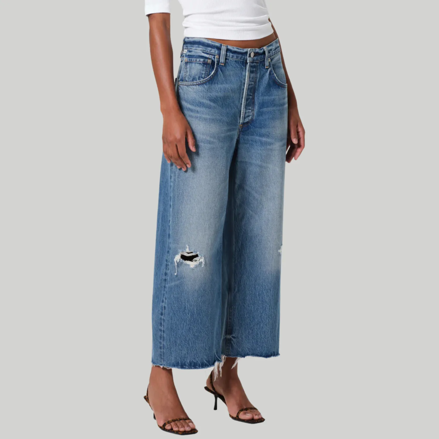 Ayla Raw Hem Crop (Solano)