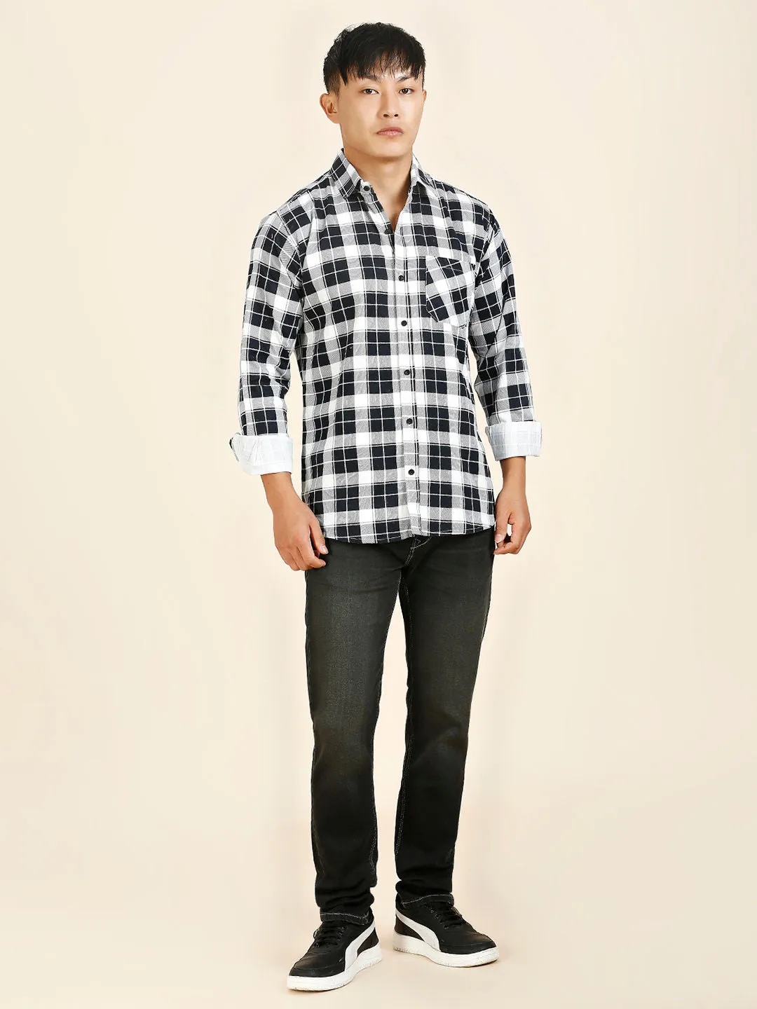 Breezy Checked Men's Shirt