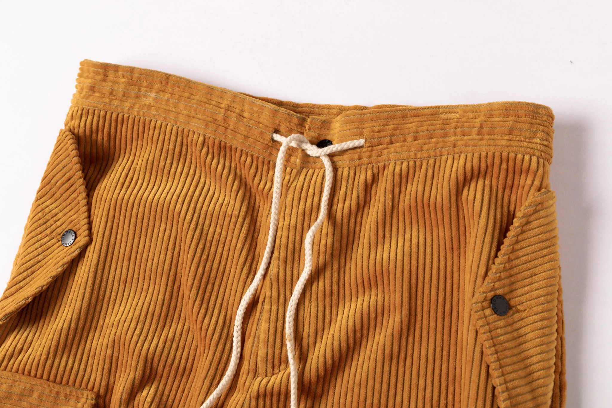 Corduroy Cargo Pants - Vibrant Contrast Wide Wale