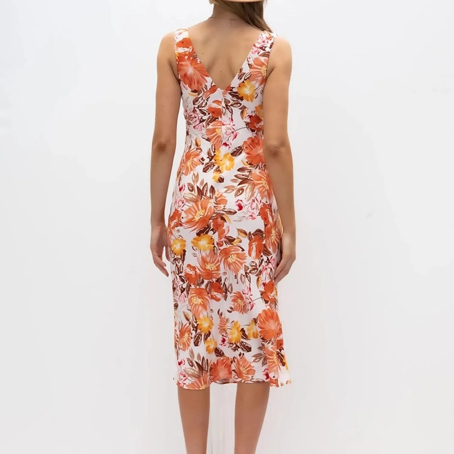 HHmei Women Floral Print Bodycon Derss Elegant Sleeveless Ruffle Mini Dress Party Dress