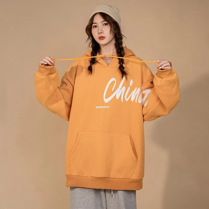 Hooded Sweatshirt Women Trendy Niche Loose Korean Tops ins Lazy Outerwear