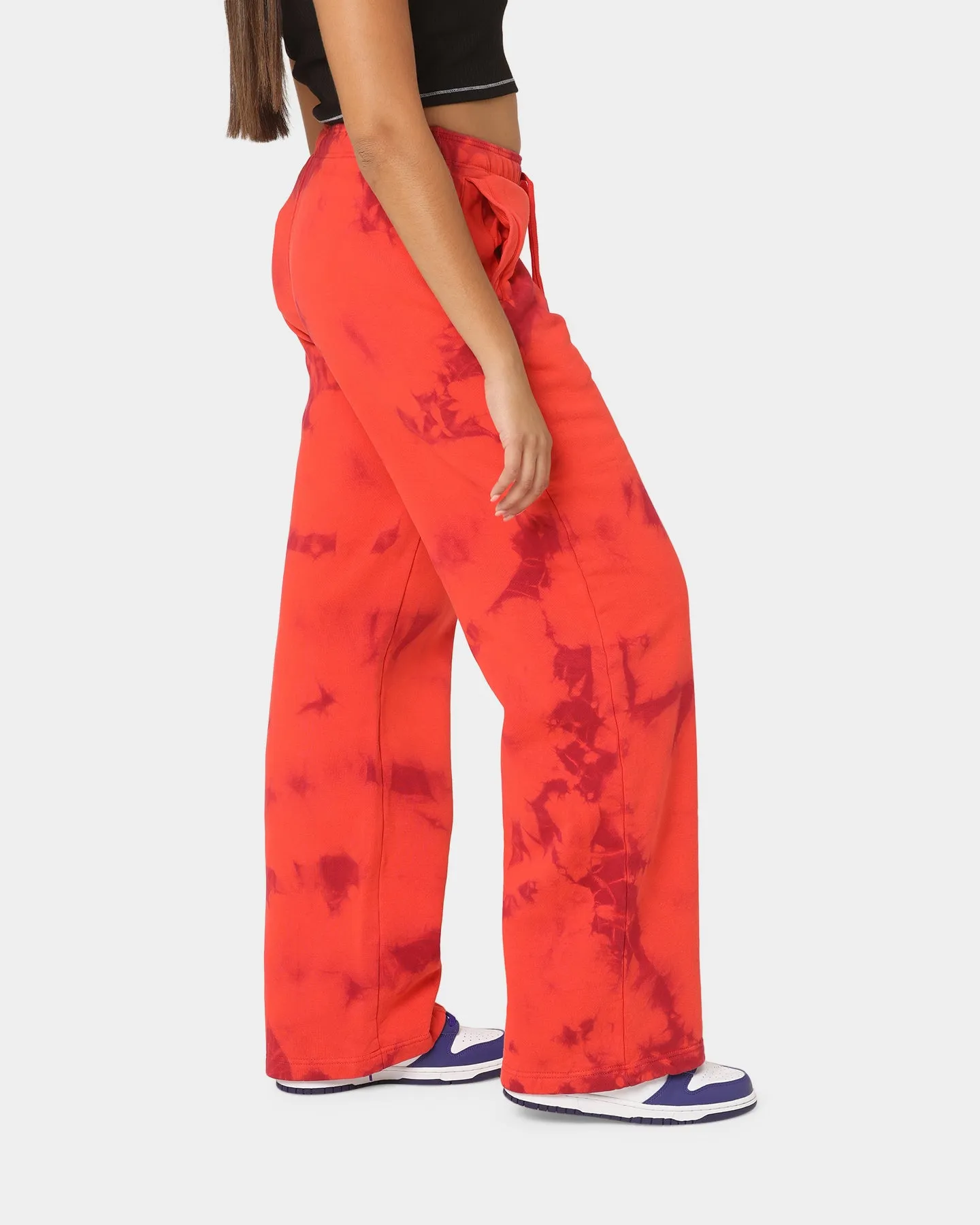 Jordan Women's Heritage Fleece Printed Pants Bright Crimson/Black