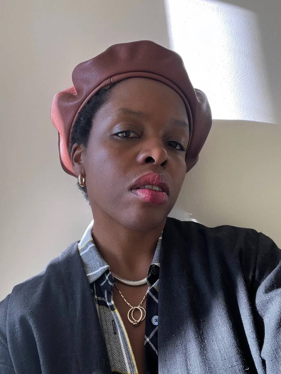 Leather Beret