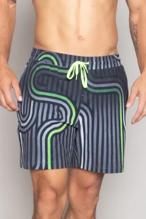 Men's Sport Short : Retro Neon