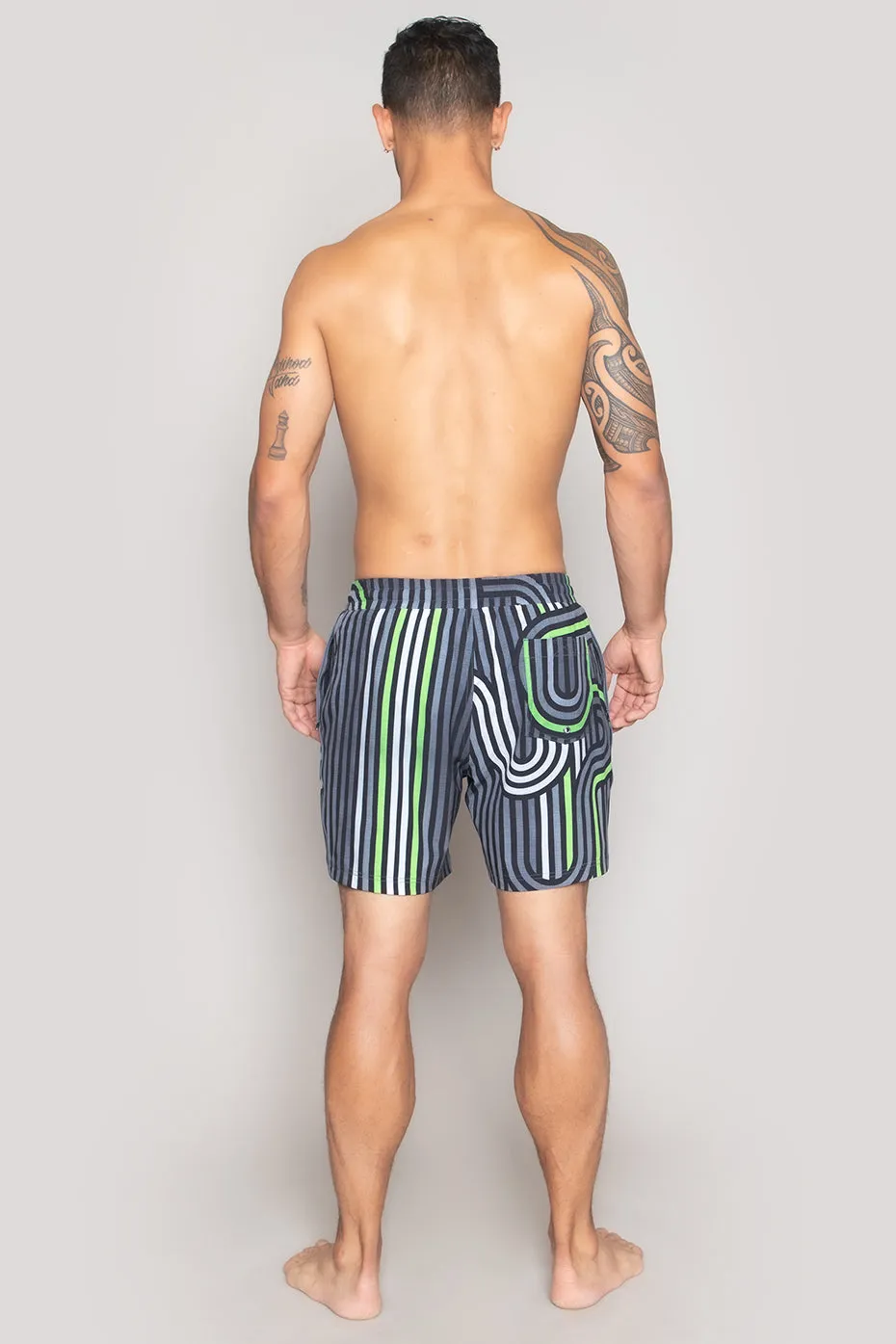 Men's Sport Short : Retro Neon
