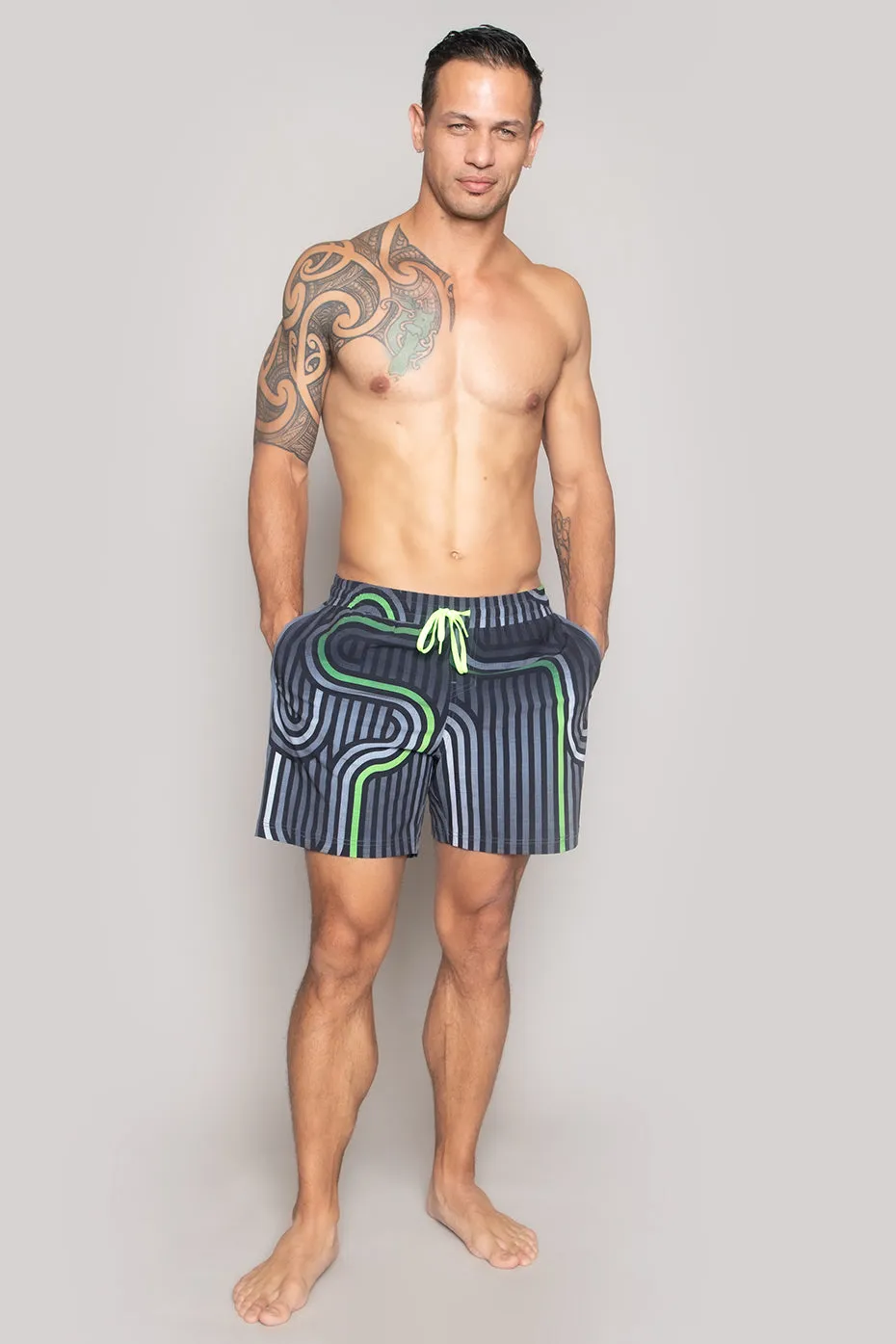 Men's Sport Short : Retro Neon