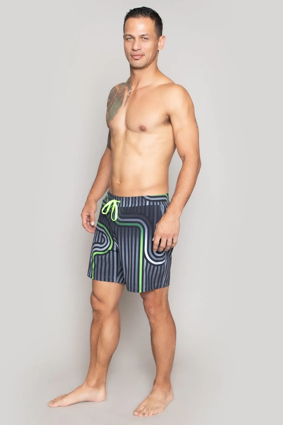 Men's Sport Short : Retro Neon