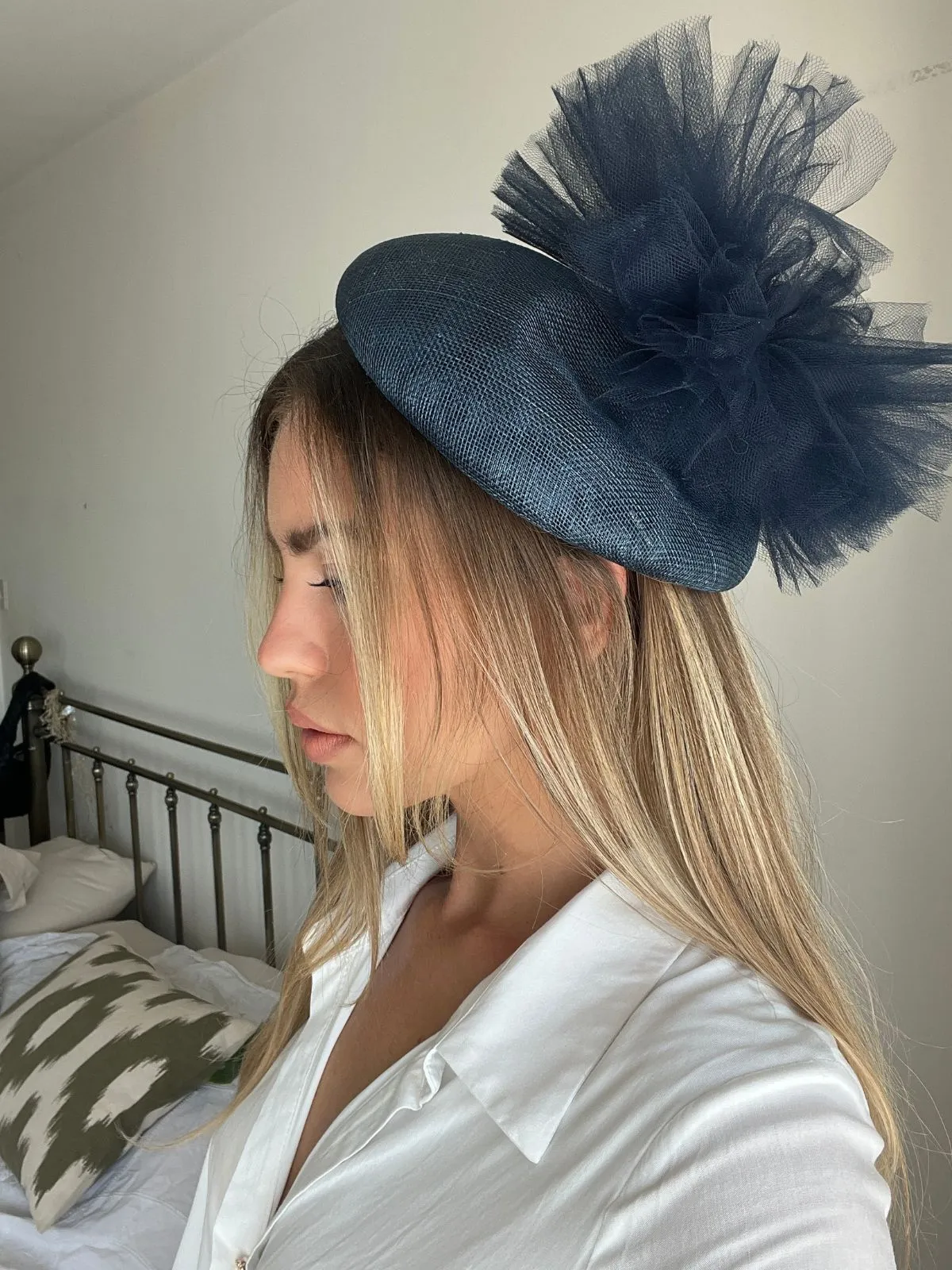 Newmarket Pom Pom Hat in Navy