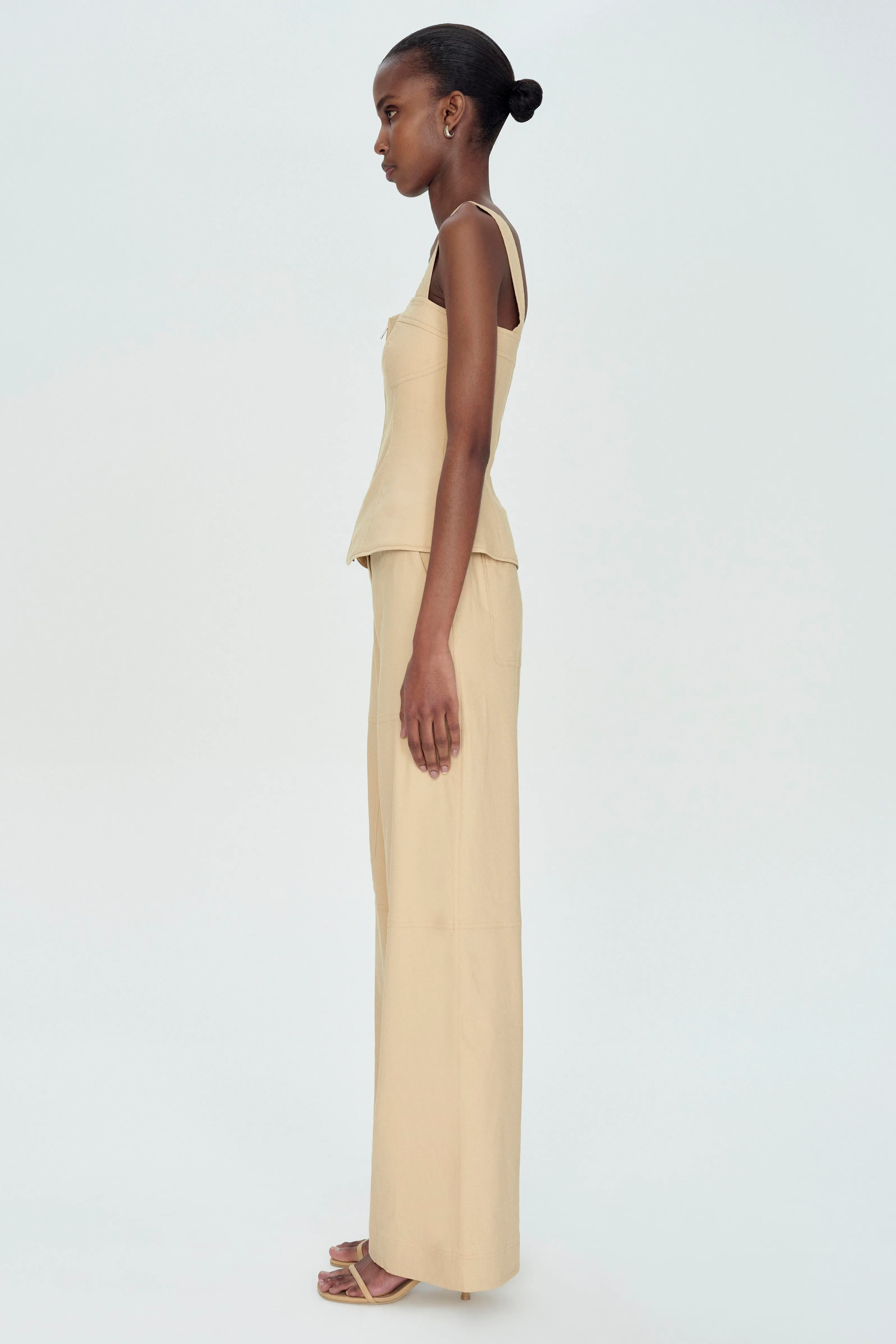 Nour Bustier Top in Natural