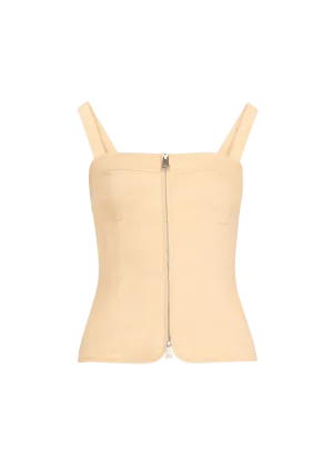 Nour Bustier Top in Natural