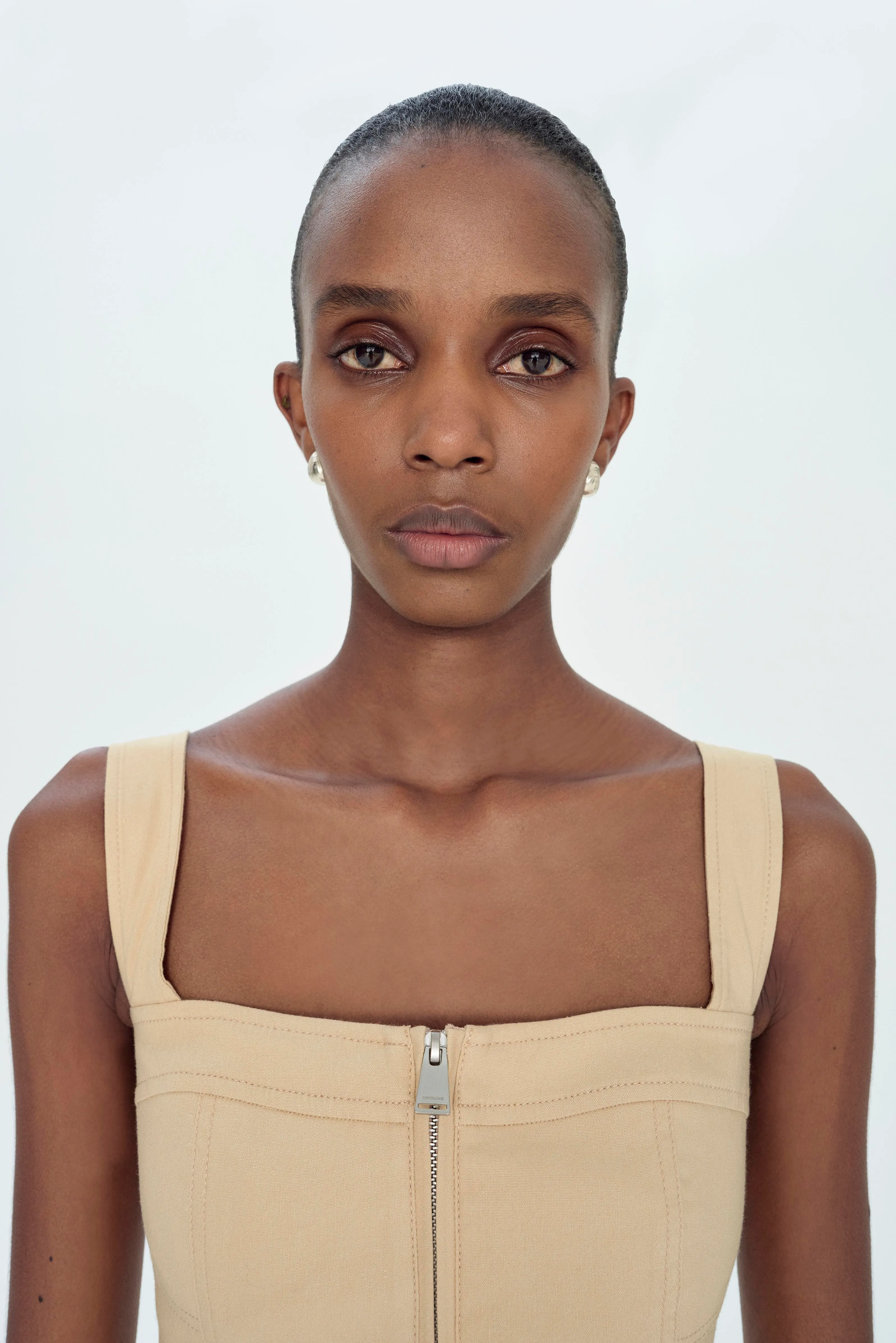 Nour Bustier Top in Natural