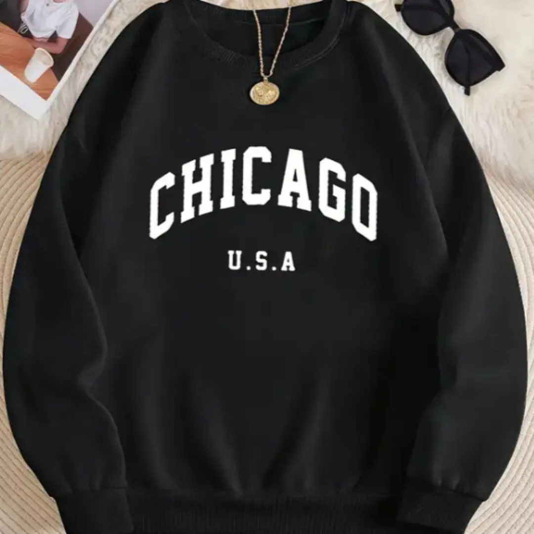 Women Oversized Sweatshirt, Long Sleeve Casual Loose Pullover Top